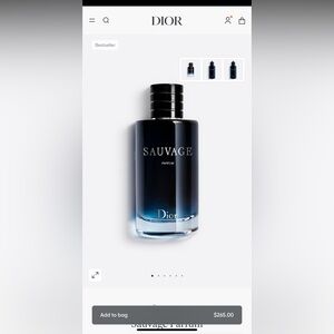 Dior Sauvage Parfum 6.8oz 200ml